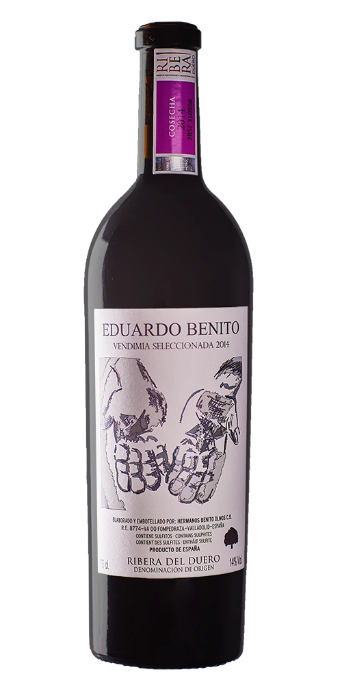 Botella de Eduardo Benito de la bodega de Pago de los Estares en Ribera de Duero